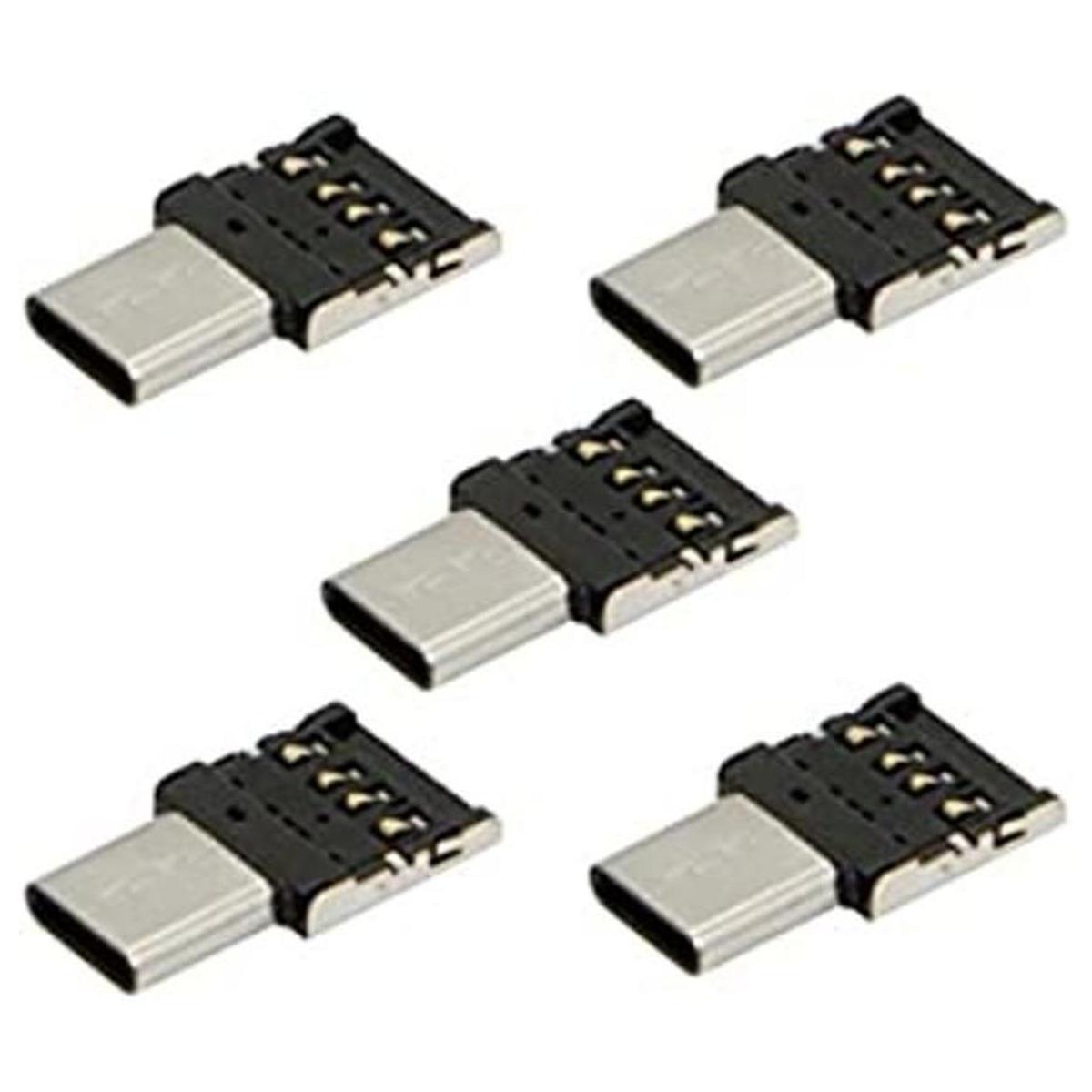 Chenyang 5 unidslote Ultra Mini TipoC USBC a USB 2.0 OTG
