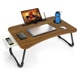 Zapuno Mesa de cama plegable para laptop mesa de cama