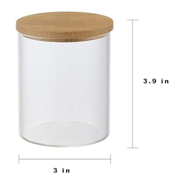 INIUNIK Soporte Qtip de vidrio con bandeja de tocador