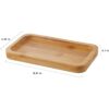 INIUNIK Soporte Qtip de vidrio con bandeja de tocador