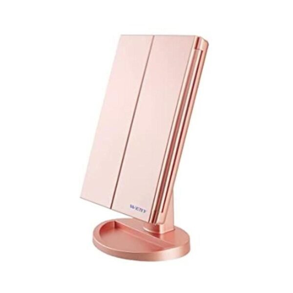 WEILY Espejo de maquillaje iluminado con 21 luces LED_1
