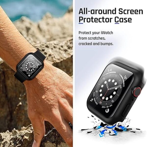 Goton Funda impermeable compatible con Apple Watch de 1.73_4