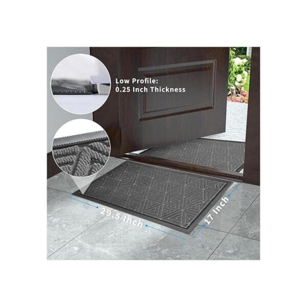 Yimobra Tapete gris para puerta delantera para interior y_6
