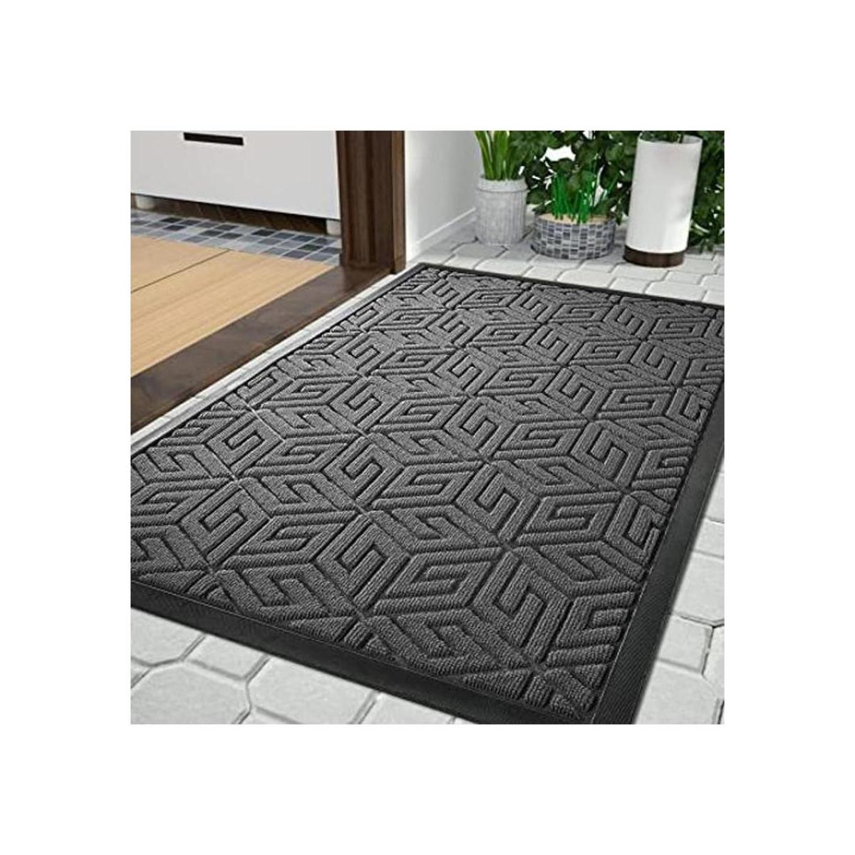 Yimobra Tapete gris para puerta delantera para interiores