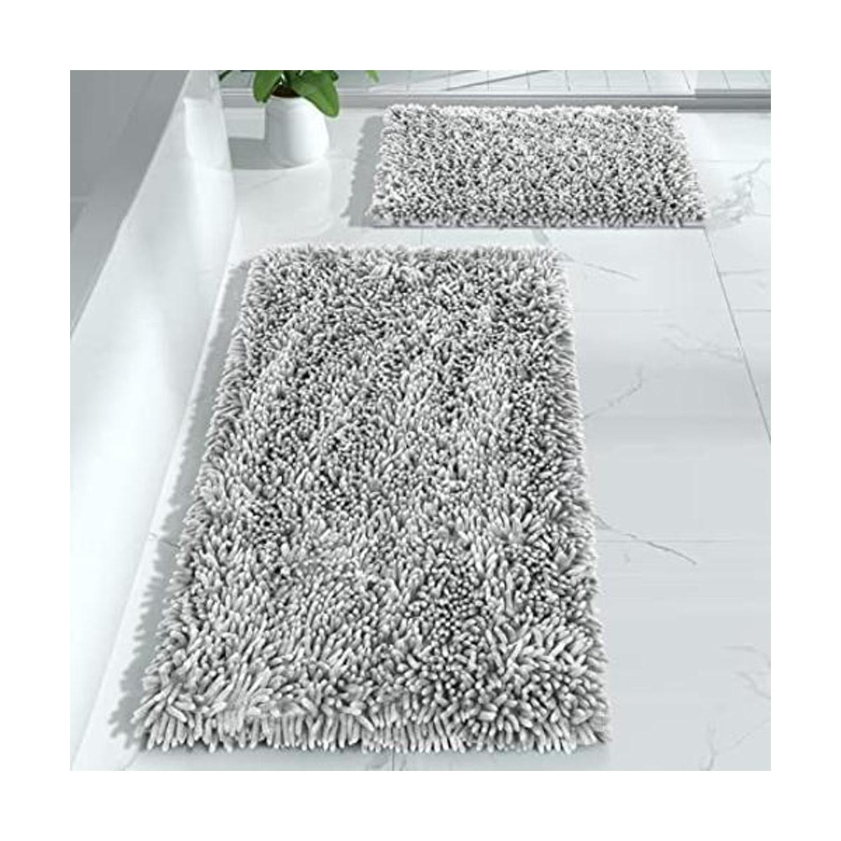 Yimobra Juego de alfombras de baño de 2 piezas lujosas