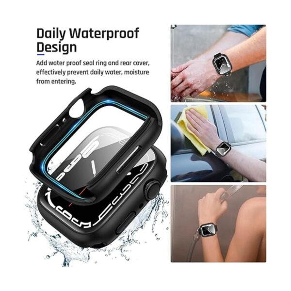 Goton Funda impermeable 2 en 1 para Apple Watch Protector_3