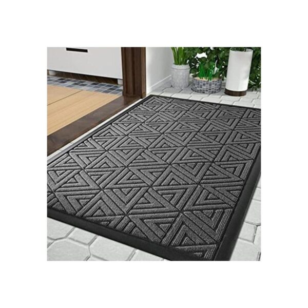 Yimobra Tapete gris para puerta delantera para interior y_1