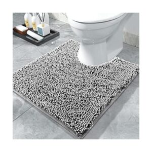 Yimobra Tapete de baño lanudo de lujo en forma de U para_1