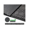 Yimobra Tapete gris para puerta delantera para interiores_4