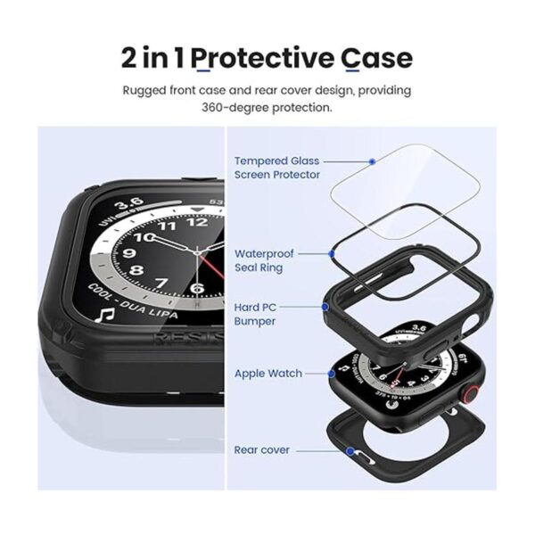 Goton Funda resistente 2 en 1 impermeable para Apple Watch_3