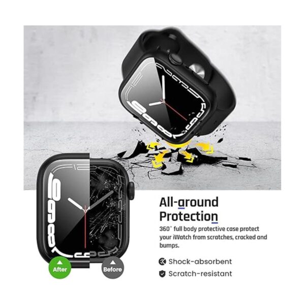 Goton Funda impermeable 2 en 1 para Apple Watch Protector_5