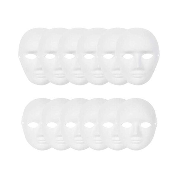 Paquete de 12 máscaras de cara completa para manualidades_1