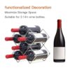 Yimerlen Estante de mesa para vino soporte geométrico