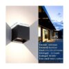 CHIKKOK Lámpara de pared LED tipo cubo apliques de pared_4