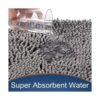 Yimobra Chenille Bathroom Rug Extra Soft Shaggy Bath_3