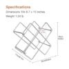Yimerlen Estante de mesa para vino soporte geométrico