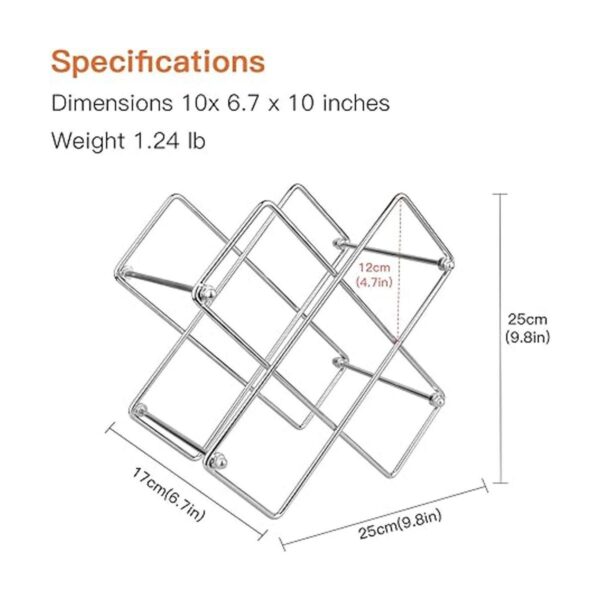 Yimerlen Estante de mesa para vino soporte geométrico