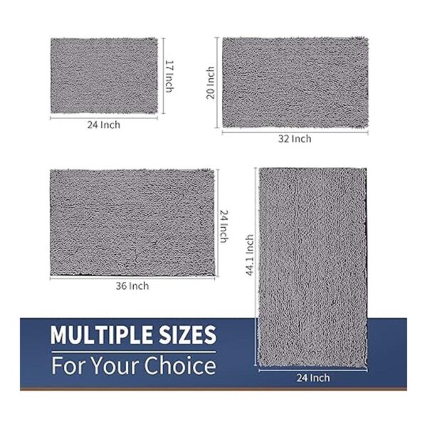 Yimobra Chenille Bathroom Rug Extra Soft Shaggy Bath_6