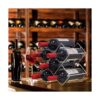 Yimerlen Estante de mesa para vino soporte geométrico