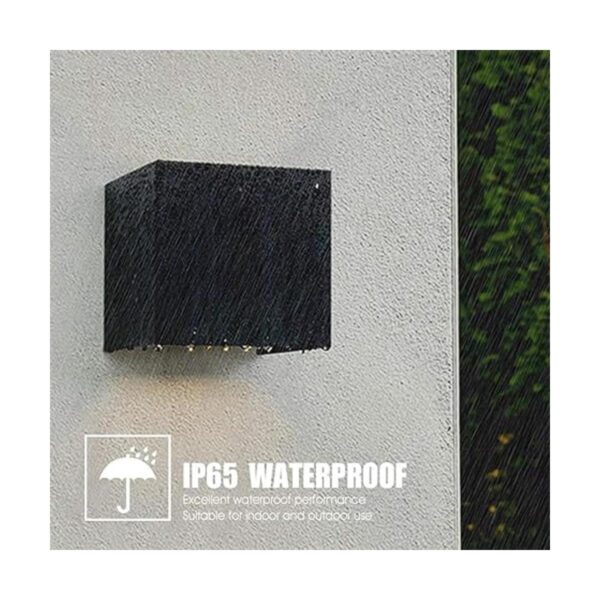 CHIKKOK Lámpara de pared LED tipo cubo apliques de pared_3