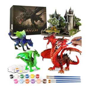 Paint Your Own Dragons Kit de pintura de dragones_1