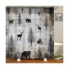 RyounoArt Cortina de ducha con forma de animal salvaje_5