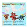 Paint Your Own Dragons Kit de pintura de dragones_3