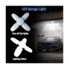 Paquete de 2 luces LED de garaje E26 de 60 W deformables_4