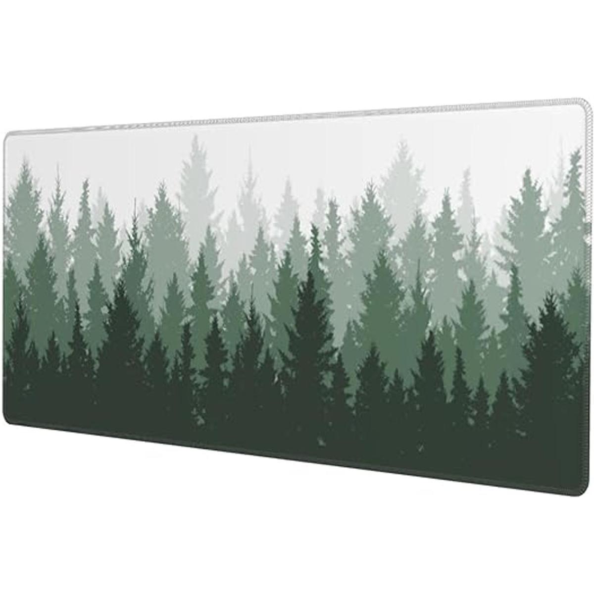 Misty Green Forest Alfombrilla de ratón para juegos