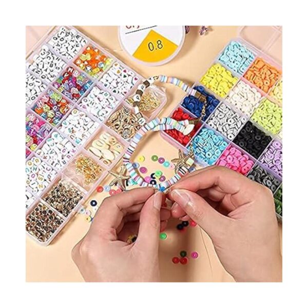 Cuentas de arcilla para pulsera Kit de joyería 7100