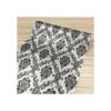 Yifely Adhesivo retro de papel de damasco negro para_5