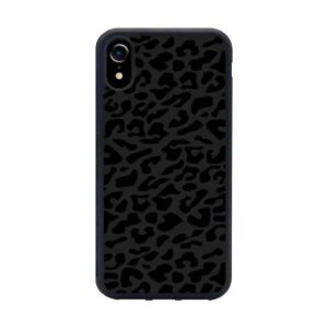 Yiedmqia Funda con patrón de leopardo negro para iPhone_1