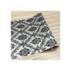 Yifely Adhesivo retro de papel de damasco negro para_3