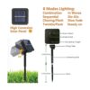 Paquete de 4 luces solares de Navidad impermeables para_2