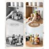 Roninkier Clear LazySusan Organizador de armario para_3