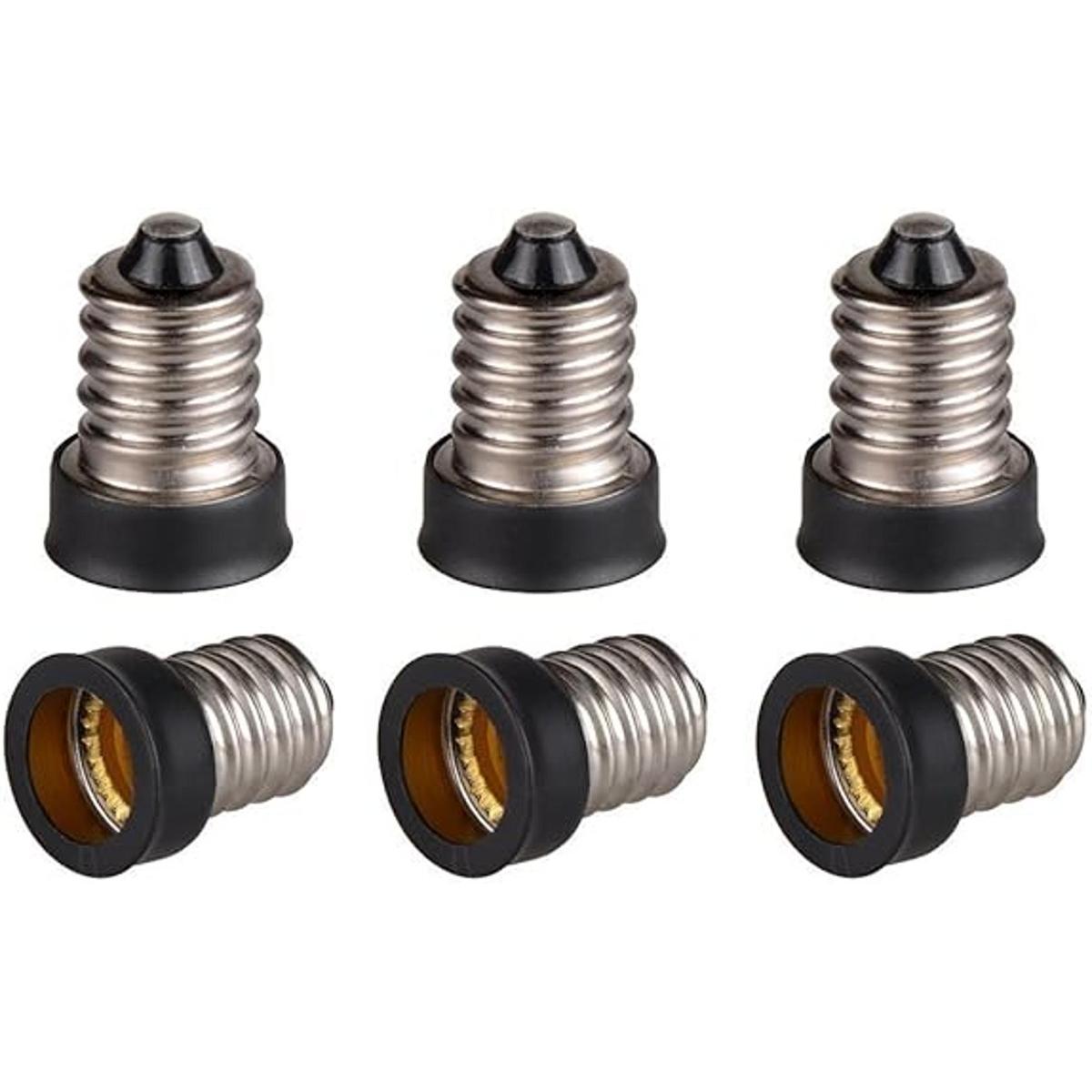 10 adaptadores E14 a E12 tornillo europeo E14 a