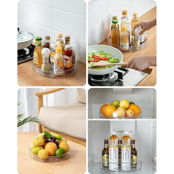 Roninkier Clear LazySusan Organizador de armario para_2