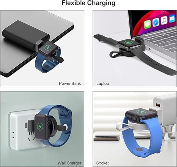 Paquete de 2 cargadores inalámbricos compatibles con Apple_4