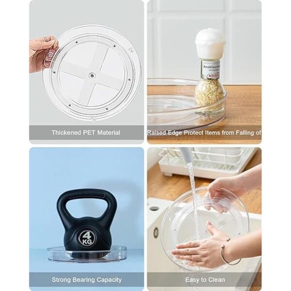 Roninkier Clear LazySusan Organizador de armario para_5