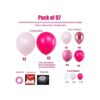 FUNPRT Guirnalda de globos rosa Globos de látex_2