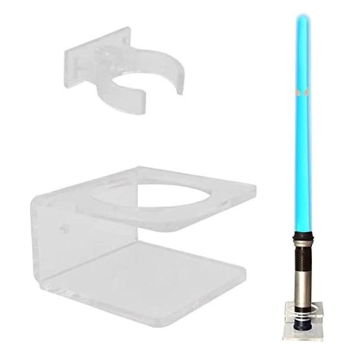 Soporte de pared pared con sable de luz transparente