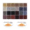 Yholin Kit de cuentas de semillas de cristal 9600 cuentas