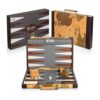 Juego de backgammon de lujo funda de piel sintética_1