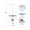 Yewclls Bombilla LED con efecto de llama 4 modos de luz_3