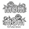 MOM Troqueles de metal con flores de rosas para hacer