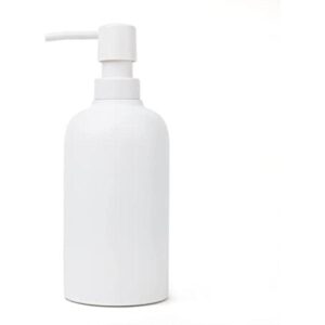 Yew Design Dispensador de jabón blanco mate para baño 15