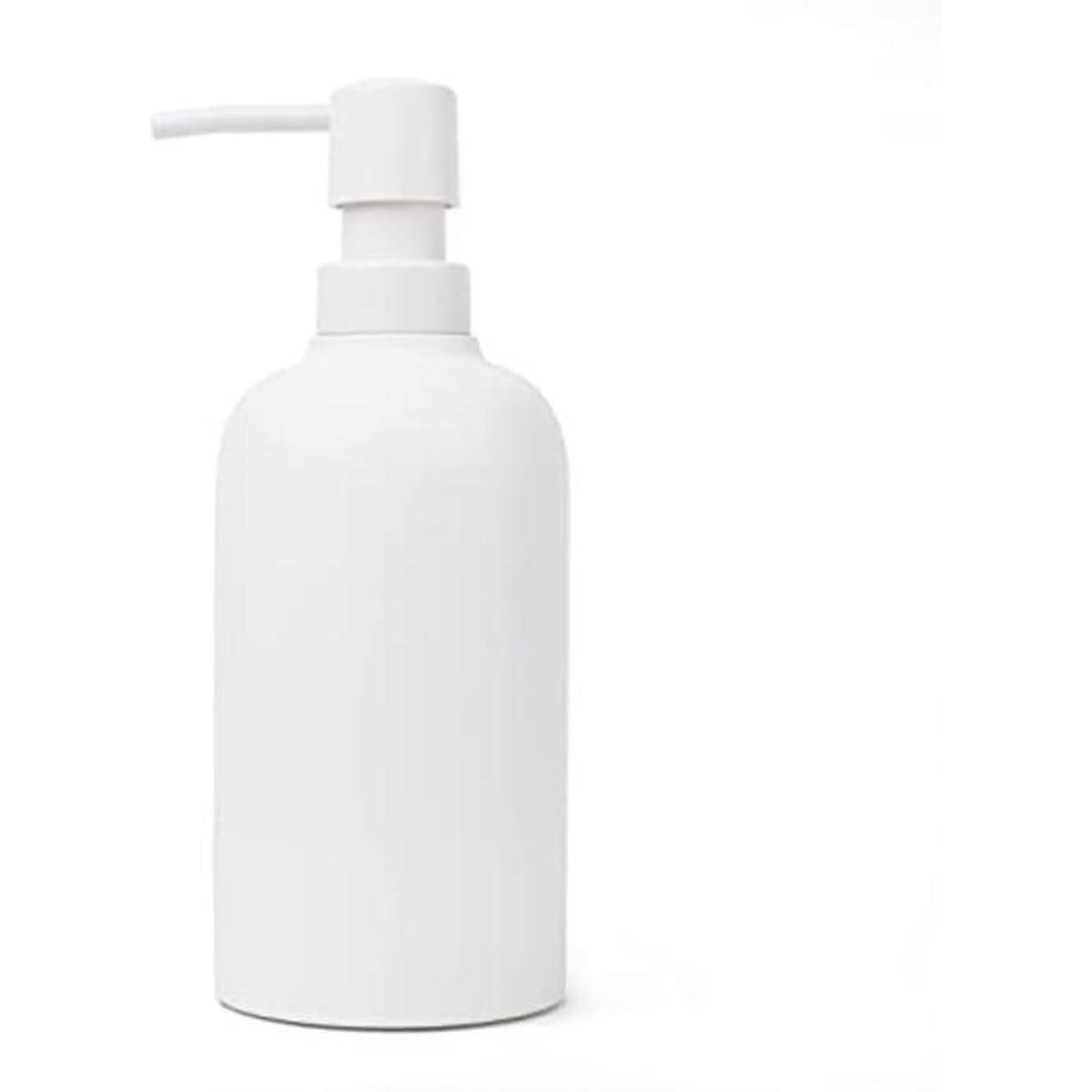 Yew Design Dispensador de jabón blanco mate para baño 15