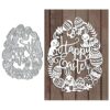 Happy Easter Rabbit Troqueles de metal para hacer