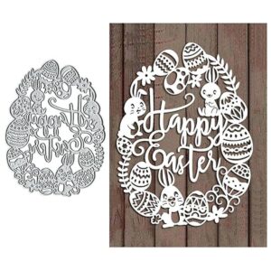 Happy Easter Rabbit Troqueles de metal para hacer