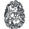 Happy Easter Rabbit Troqueles de metal para hacer
